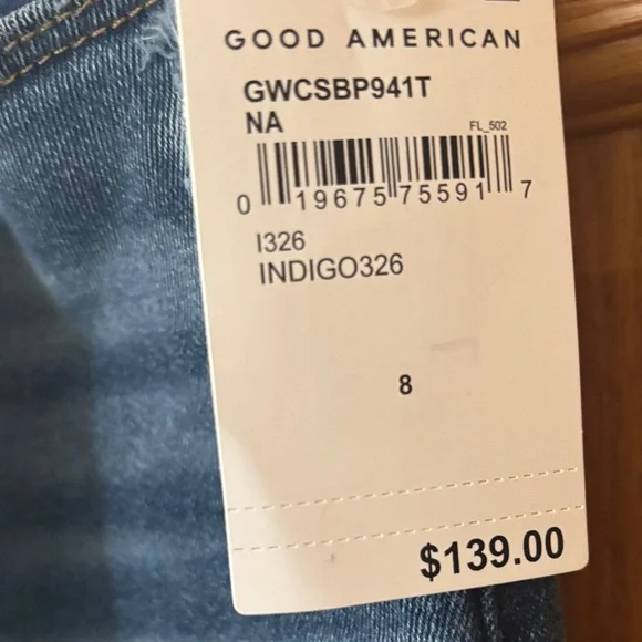 NWT Good American Indigo Ankle Jeans - Picture 3 of 7